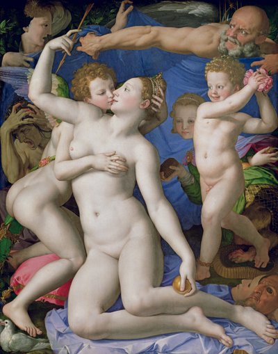 Eine Allegorie mit Venus und Amor, ca. 1540-50 von Agnolo Bronzino